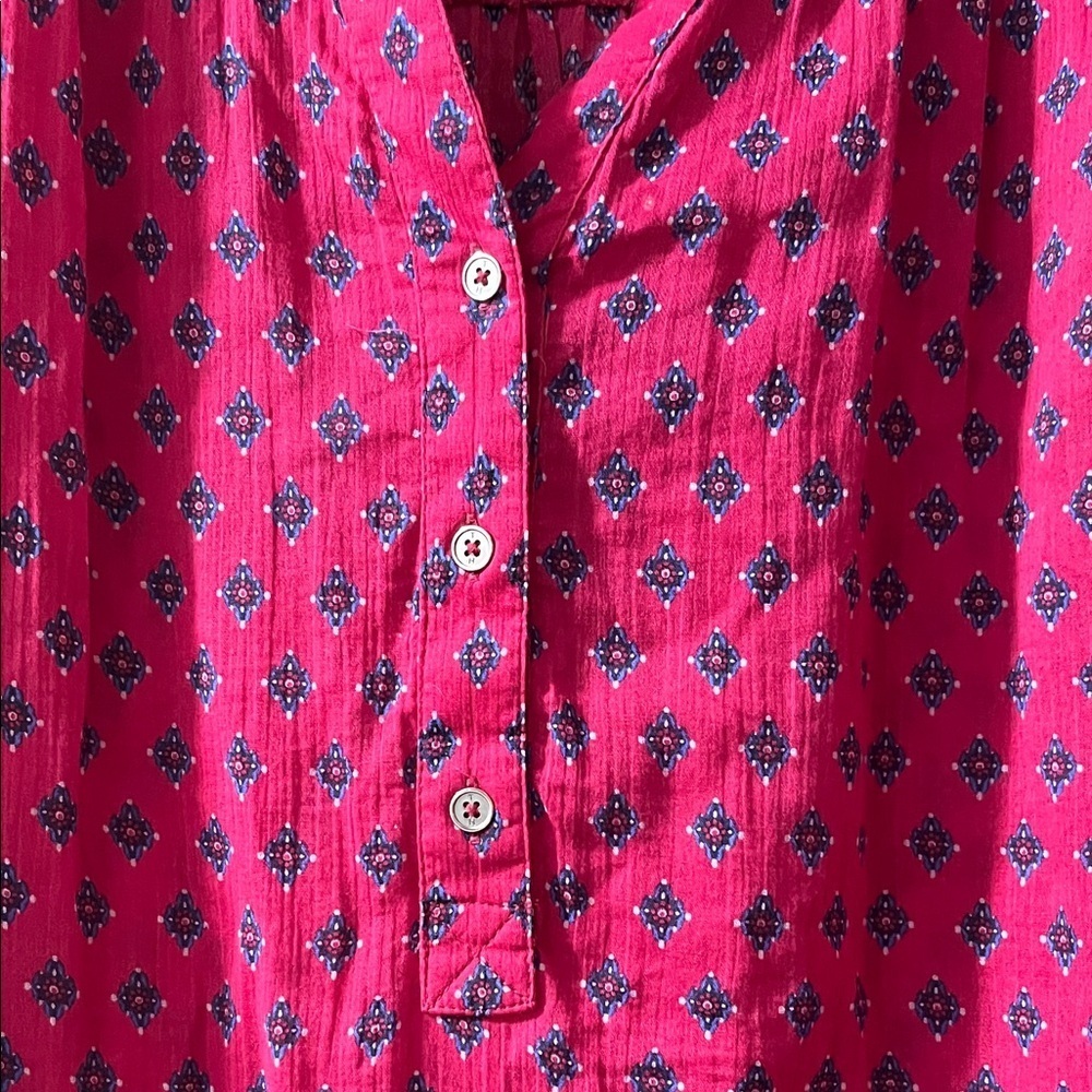 Tommy Hilfiger Pink Patterned Blouse - Picture 3 of 5